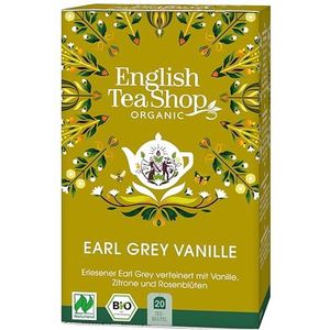 English Tea Shop - Earl Grey vanille bio - Fairtrade biologische zwarte thee met aroma's van bergamot en vanille - Doos met 20 theezakjes earl grey vanille