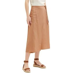 TOM TAILOR Midi-rok voor dames, 31652 - Muted Hazel Brown, 36, 31652 - Muted Hazel Brown
