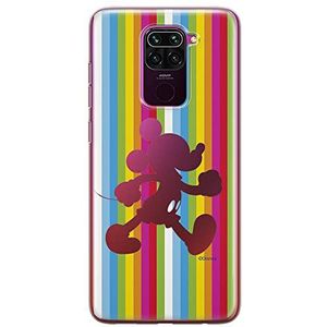 ERT GROUP Originele en officieel gelicentieerde Disney Mickey 028 hoes voor Xiaomi REDMI Note 9, perfect aangepast aan de vorm van de mobiele telefoon, gedeeltelijk transparant