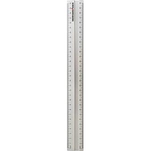 Eberhard Faber 570009 - liniaal van aluminium, lengte ca. 30 cm, met millimeter en centimeterschaal, antislip, voor school, kantoor en vrije tijd