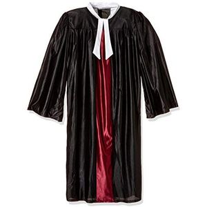 Bristol Novelty AC223 Judge Outfit voor heren, zwart standaard pak