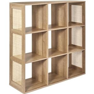 HOME DECO FACTORY - HD0246 – modulaire opslag met 9 vakken Bali