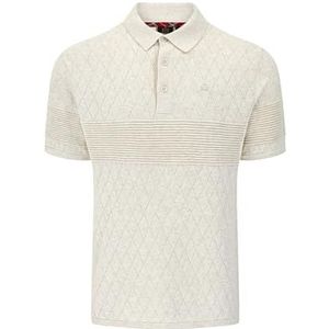 Merc Greville Polo Sweater Homme, Cream Marl, XL