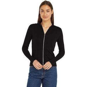 Calvin Klein Jeans Variegated Rib Zip Cardigan J20j223550 Andere tops voor dames, Ck Black