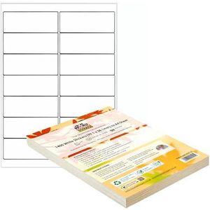 Double Dragon, 1400 etiketten per vel, zelfklevend, 14 etiketten per vel, 99,1 x 38,1 mm, 1400 etiketten per vel, voor laserdruk, inkjet, pen/potlood/marker, schrijven
