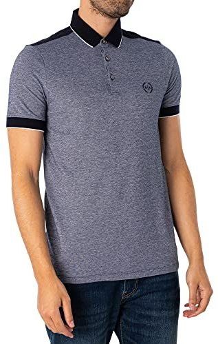 Armani Exchange 8nzf76 z8m5z Polo Met Korte Mouwen Grijs L Man