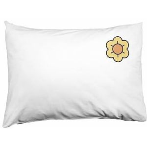 Bona Basics, Decoratieve kussensloop woondecoratie voor bank, cafetaria, afmeting: 50 x 35 cm, kleur: wit