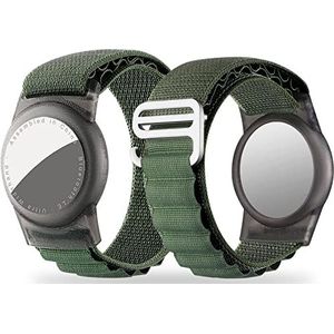 Dingfeiyu anti-verlies armband voor kinderen en volwassenen, waterdicht, voor Apple AirTag GPS-tracking, kaki