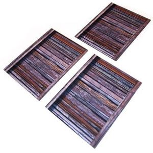 PLAYMATS T037 2D Terrain-Wooden Bridges voor Warmachine & Hordes, Warhammer 40k Andere Miniatuurgames en RPG