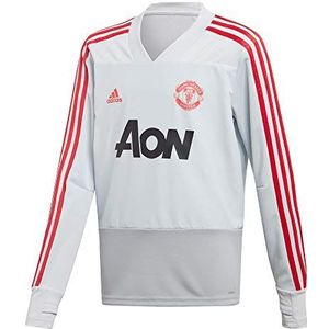 adidas MUFC TR Y Top met lange mouwen, voor kinderen, meerkleurig (grill/rood) 140