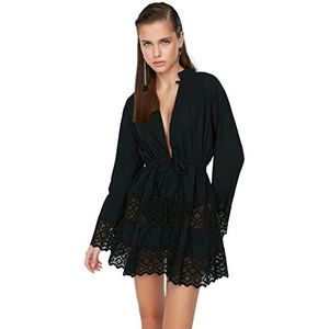 Trendyol Robe pour femme Mini A-Line Regular Fit, Noir, 62