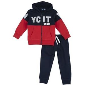 Chicco Jumpsuit in lichte sweater: hoodie en capuchon, broek, lichtrood, 2 jaar, Licht rood