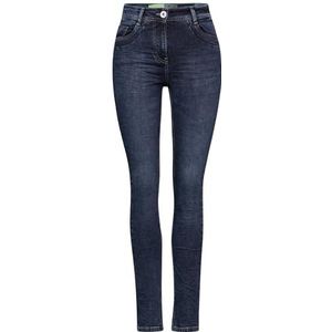 Cecil B378099 Jeans voor dames, slim fit, Medium Blauw