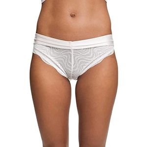 ESPRIT Moving Lace Rcs Brz.briefef Damesslip, gebroken wit