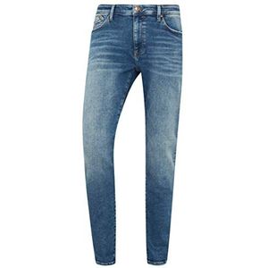 Mavi Chris heren jeans behangen pasvorm blauw Dark Random Ultra Move W26-W38 stretch jeans 90% katoen, Dark Random Ultra Move