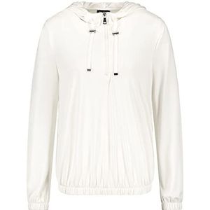 Taifun Sweatshirt met capuchon voor dames, offwhite