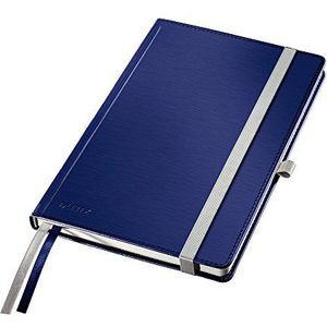 Leitz, Leitz Style 44850069 notitieboek, A5, gelinieerd, 160 pagina's, 100 g/m², blauw