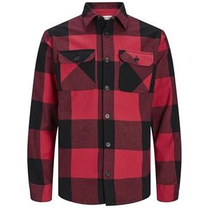 JACK & JONES Jjedarren Buffalo Overshirt Ls Noos stoffen broek voor heren, True Red.