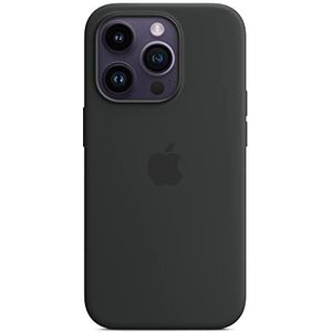 Apple Siliconen hoes met MagSafe (voor iPhone 14 Pro) - nacht zwart (midnight)​​​​​​