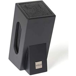 Sabatier - Universeel messenblok - Opslag van 5 keukenmessen - Compact - Vaatwasmachinebestendig - Bescherming van uw messen - 25 cm x 10,8 cm x 10,6 cm - Zwart