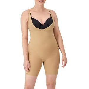 Maidenform Take Inches Off - Unitard, vormgevende en afslankende bodysuit voor dames, Beige (Body Blush)