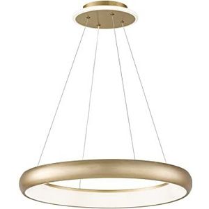 Hanglamp met LED-ring Poona in goud met 3 helderheidsniveaus Ø 60 cm