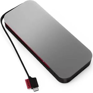 Lenovo Go [Power Bank] USB-C powerbank voor laptop, 20.000 mAh, stormgrijs