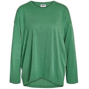 Noisy may Nmmathilde L/S O-hals High/Low Top Noos Sweater voor dames, Blad Groen