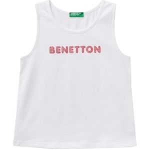 United Colors of Benetton Débardeur Filles et Filles, Blanc, 7 ans