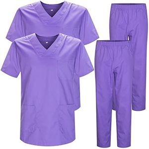 Misemiya - Verpakking van 2 stuks – uniformset voor unisex – medisch uniform met bovendeel en broek – Ref.2-8178, sering 22