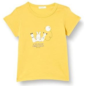 United Colors of Benetton T-shirt baby meisjes, geel 0 L3, 56, geel 0 L3