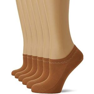 Nur Die Sokken & sokken (6 stuks) voor dames, bruin (amber 230), 39-42 EU