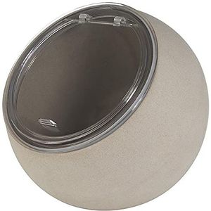 APS Moon tafelservies 2-delig: 1x melamineschaal (Ø 19 cm) + 1x klapdeksel met siliconen afdichting grijs