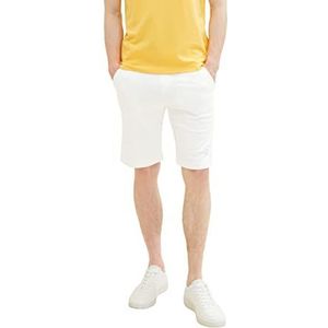 TOM TAILOR 1036329 bermuda shorts voor heren (1 stuk), 10332, wit