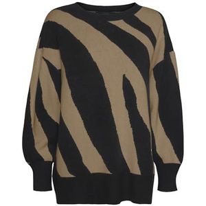 VERO MODA Vmnancy Ls Lange damestrui met ronde hals, Zwart 2