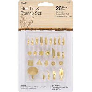 Plaid Wood Burning Mega Tip Set 26/Pkg