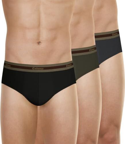 Set van 3 slips, zwart/kaki/antraciet