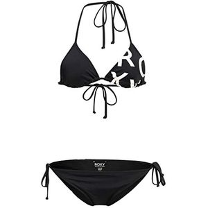 Roxy Beach Classics Tie Side Bikiniset voor dames, Antraciet