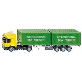 Siku Mercedes-benz Vrachtwagen Met Twee Containers Geel/Groen (3921)