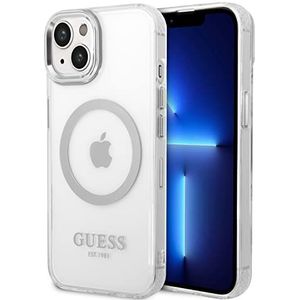 Guess GUHMP14MHTRMS harde schaal voor iPhone 14 Plus 6,7 inch (16,7 cm), zilverkleurig/zilverkleurig