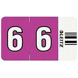 LEITZ Orgacolor 6606000 aantal kaarten, 15,2 cm, violet, 100 stuks