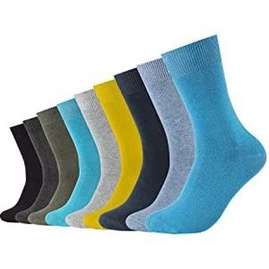 Camano 9 paar uniseks sokken ""Chris"", turquoise (6500)