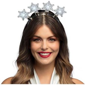 Boland 13303 - sneeuwvlok led-diadeem, hoofdband met verlichting, kostuumaccessoires, accessoires voor themafeest, carnaval en JGA