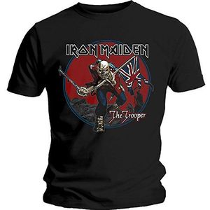 Rockoff Trade Iron Maiden Powerslave Circles T-shirt voor heren, zwart.