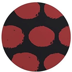 Questo Casa, Ronde muismat met antislip onderkant voor kantoor en thuis, diameter 22 cm