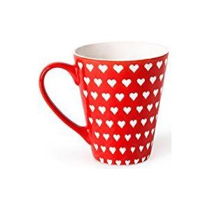 Excelsa Etnika Tasse à café 90 ML, Porcelaine, crème, 6.2 x 6.2 x 6 cm