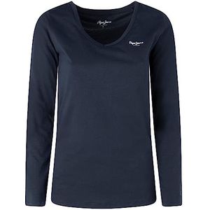 Pepe Jeans Corine L/S T-shirt voor dames, 594dulwich, maat S, 594dulwich