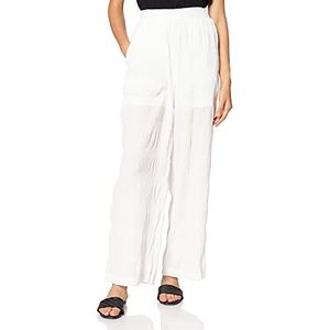 NA-KD Light Pleated Pants Casual Dames Off White, 46, Wit