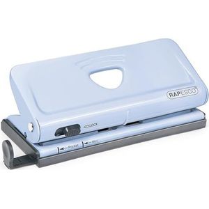 Rapesco 1323 Verstelbare perforator voor agenda‘s, 6 gaten, voor 10 vellen, pastelblauw