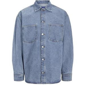 Jack & Jones Jorhenry Denim Overshirt Ls Sn, lichtblauw, XXL, Lichtblauw jeans, XXL